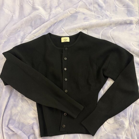 Aritzia Wilfred Golightly Cardigan in Black with tags - Picture 2 of 6